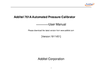 Thumbnail of document Manual - 761A Series Automated Pressure Calibrator
